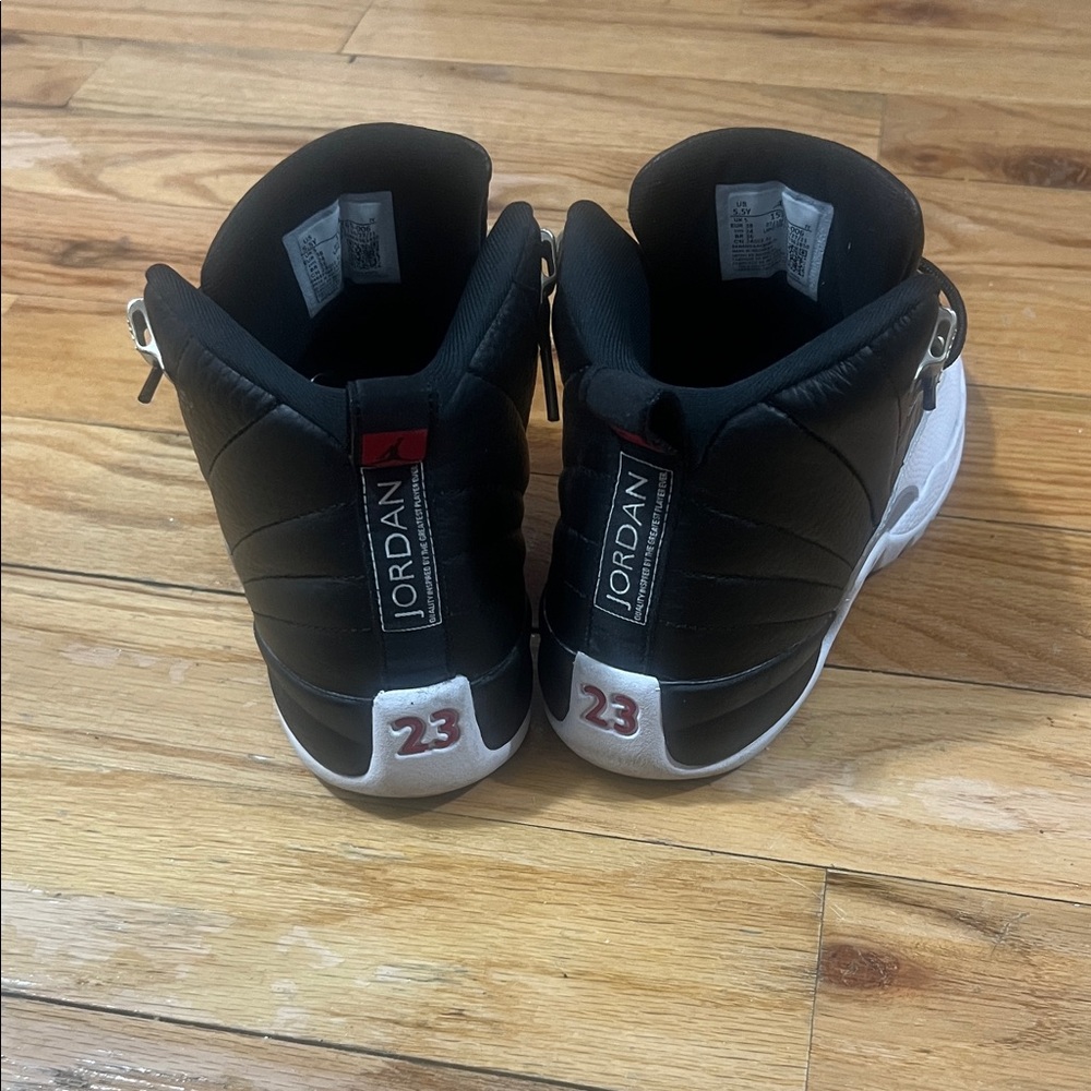 Black and White High-Top Sneakers - Picture 4 of 6